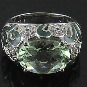 Victoria Wieck 4.21ct Prasiolite Ring